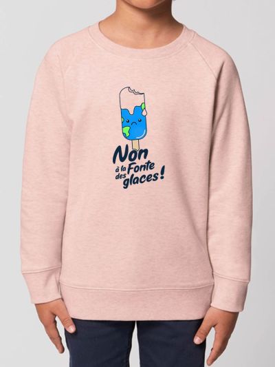 Sweat enfant "Non à la fonte des glaces"