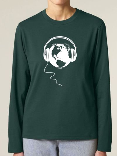 T-shirt manches longues homme "Ecoute la terre"