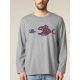 T-shirt manches longues homme "Poissons"