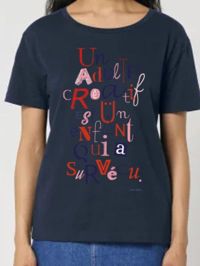 T-shirt femme "Un adulte créatif...."