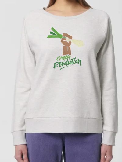 Sweat-shirt loose "Green revolution"