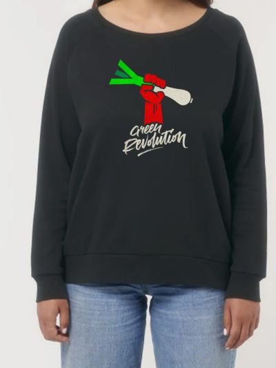 Sweat-shirt loose "Green revolution"