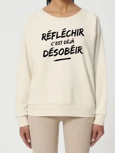 Sweat femme ''Réfléchir''