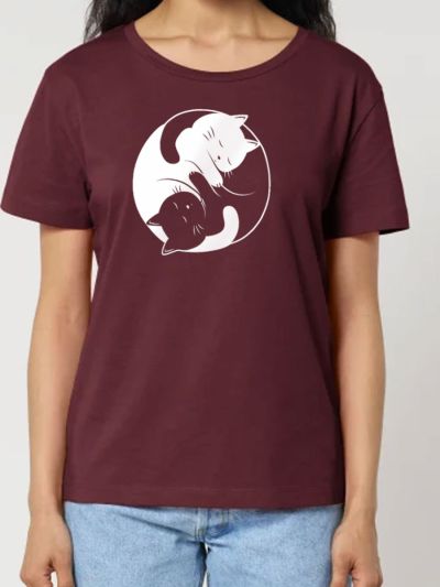 T-shirt femme "YING YANG CAT" by LeDuc