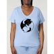 T-shirt femme manches courtes "YING YANG CAT" BY LEDUC