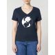 T-shirt femme manches courtes "YING YANG CAT" BY LEDUC