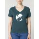 T-shirt femme manches courtes "YING YANG CAT" BY LEDUC