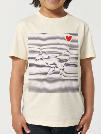 T-shirt enfant "BALEINE MARINIERE"