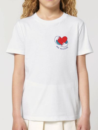 T-shirt manches courtes pour enfant "VAGUE DAMOUR"