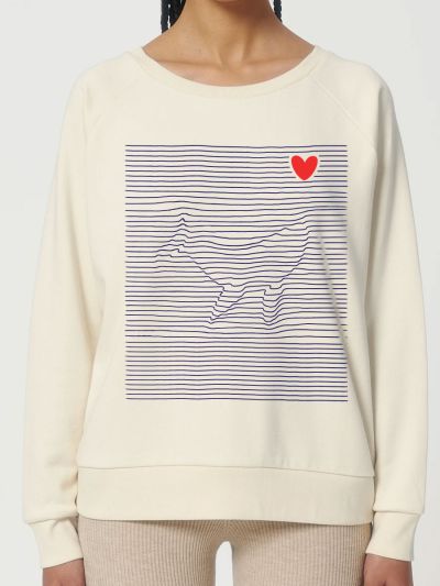 Sweat loose "BALEINE MARINIERE"